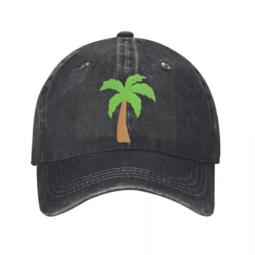 Casquette palm tree d'été anti-chaleur en coton lavé pour adultes et enfants