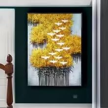 Peinture florale sur toile pour illuminer les fenêtres et le porche de votre maison