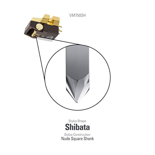 Audio Technica VM750SH Dual Moving Magnet Phono Cartridge with Shibata Stylus and Die-cast Aluminum Housing 1/2″ Mount Includes Mounting Hardware (Gold/Brown) - Les Beatles, Paul McCartney, John Lennon, RIngo Starr, George Harrison Audio Technica VM750SH Dual Moving Magnet Phono Cartridge with Shibata Stylus and Die-cast Aluminum Housing 1/2" Mount Includes Mounting Hardware (Gold/Brown) – Image 3