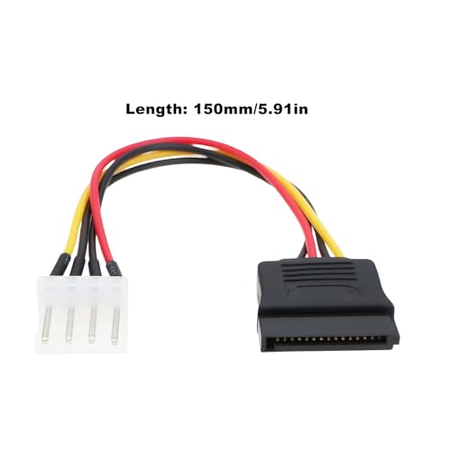 Cable MechPort 2Pcs SATA 15 Pin a 4 Pin PWM 15cm miniatura 4