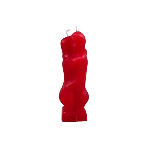 Hecate Magic Mall Hugging Couple Candle – Unscented Ritual Candle for Love, Union, Passion & Relationship Harmony – Hand-Poured for Emotional Healing, Intimacy & Heart-Centered Energy Work (1, RED)