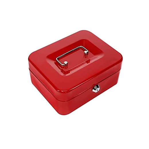 kippen 10033R1 - Cassetta Portavalori Rossa. Dimensioni: 150x120x80 mm