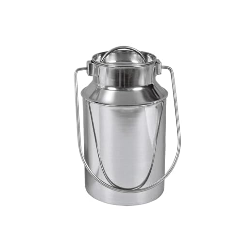 Melkkan, roestvrij staal, 1.0 liter