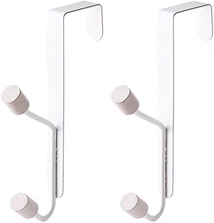 JINRETUTE Package Includes: You Will Receive 2 pcs Over The Door Hooks. Size About: 17.2*5cm, Fits All Standard Doors up to 1- 4.5cm Thick.