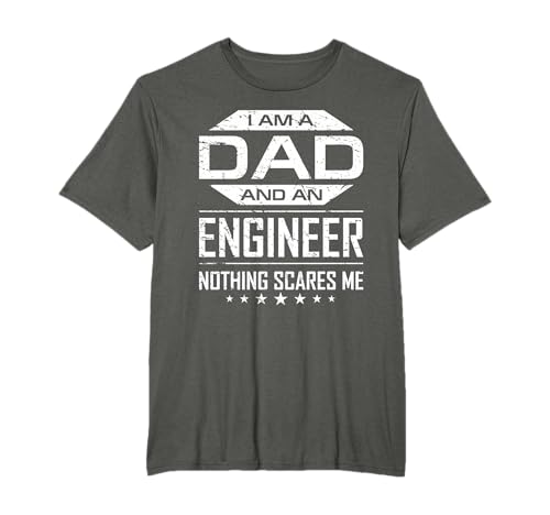 I'm A Dad And Engineer Great Gift For Men Father Dad Husband t-shirt, Preto, S