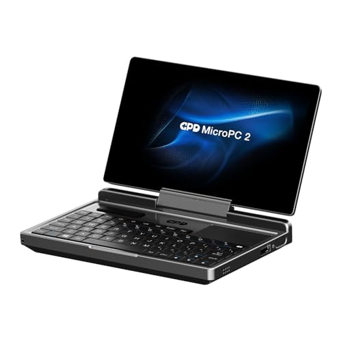 WEELIAO GPD MicroPC 2 Mini Ordinateur Portable, écran IPS Full HD de 7", Intel N300 8 cœurs, 16 Go de RAM, 512 Go SSD, Windows 11 Home, 6,8 x 5,4 x 0,9 Pouces