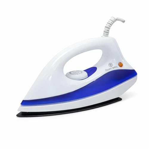Image of Phuket Dry Iron 1000 watts | Premium Press | Electric iron for clothes | Anti Bacterial German Coating Technology | Powerful Heating | Perfect for gifting | Premium Iron | Blue