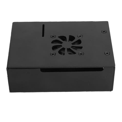 Gabinete de refrigeración Dpofirs para Lite, gabinete de computadora de aleación de aluminio con disipador de calor y ventilador, carcasa para PC de placa única miniatura 7