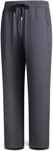 BULLIANT Pantalones Chándal, Pantalones Deportivos Hombre Largo De Algodón Jogger de Entrenamiento Informal(Gris Oscuro,S)