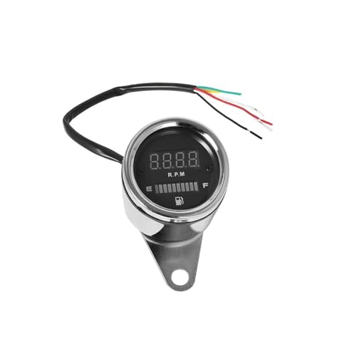 Compteur kilométrique moto universel et voltmètre LED pour custom