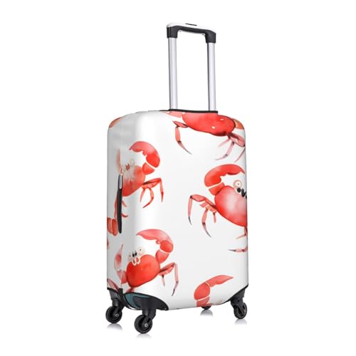 Crab Luggage Cover for Suitcase Watercolor Elastic Suitcase Cover Protector Luggage Sleeve Anti Scratch Dust Fits 22-24 Inch3