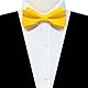 JEMYGINS Herren Mattem Stoff Doppellagiger Fliege und Einstecktuch Set,helles Gelb