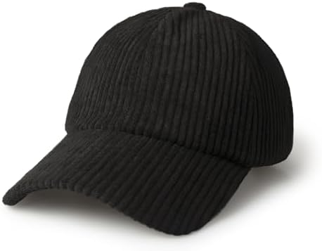 CHOK.LIDS Daily Corduroy Baseball Cap for Men Women Dad Hat Unisex Adjustable Lightweight Polo Style Curved Brim