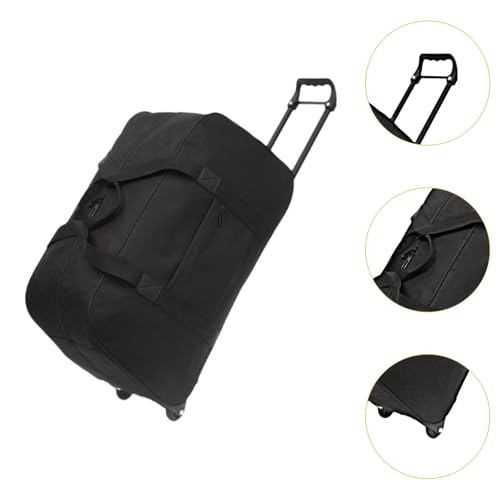 Wheeled Duffel Bag,Luggage Case,Multifunction Handbag Carrier,Adults Suitcase,Rolling Travel Bag for Traveling,Business Trip, black2