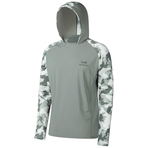 BASSDASH Men’s UPF 50 Performance Fishing Shirt Cooling Hoodie Camo Long Sleeve FS17M by BASSDASH - Used condition - US$26.06