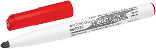 Bic Cf12 Marker Velleda 1741 1 4Rosso - 2