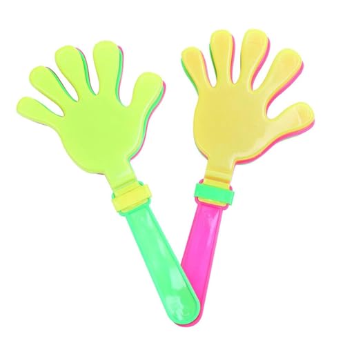 2 Pcs Hand Clappers 9 Inch Large Hand Clappers Noisemakers Cheer Noise Makers Finger Noise Makers for Sporting Events Basketball Football Game Party Favors (Random color)