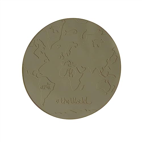 Tischset grün aus Silikon Ø39xH0,2cm