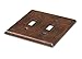 Monarch Abode 2-Gang Toggle Wall Plate, Hand Hammered Pure Copper Switch Wall Plate, Decorative Light Switch Cover Plate for Electrical Outlet, Pure Copper