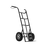Avilia - Carrello con Ruote Portatutto in Acciaio da 250Kg per Trasporto Sicuro di Carichi Voluminosi, con Maniglie Antiscivolo, Ruote e Struttura Compatta Maneggevole (Nero)