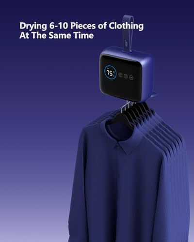 Portable Compact Clothes Dryer, Global Voltage Travel Dryer, Unique Design with 4 Drying Modules, 36-Decibel Silent design, Quiet Efficient Portable Drying System for Home, Travel & Dorm - 5