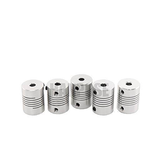 SUOFEILAIMU-PHONE CASE Metal Coupler 5PCS Flexible Coupling OD 19x25mm for CNC Motor Jaw Shaft Coupler 5mm x 8mm (Inner Diameter : 5x5)