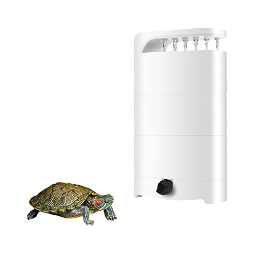 ADDLIVE Filtro De La Tortuga, Acuario Filtro De Nivel De Agua, Filtro Acuario con 2 Esponjas y Biobolas para Reptiles, Cangrejos y Ranas (850L/H)