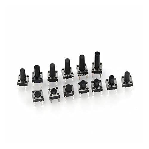 Interruptor táctil 6x6x14mm solucione botones rotos en circuitos y placas electrónicas