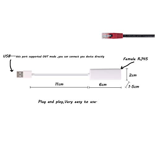 Adaptador de Red USB a RJ45 Ethernet Hembra LAN 100Mbps Compatible con Windows y Mac OS 4