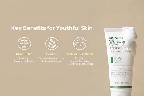 Image of Sanday Morrning Refreshing Cleansing Foam with pH 5.5 for All Skin Types Daily Use 120ml