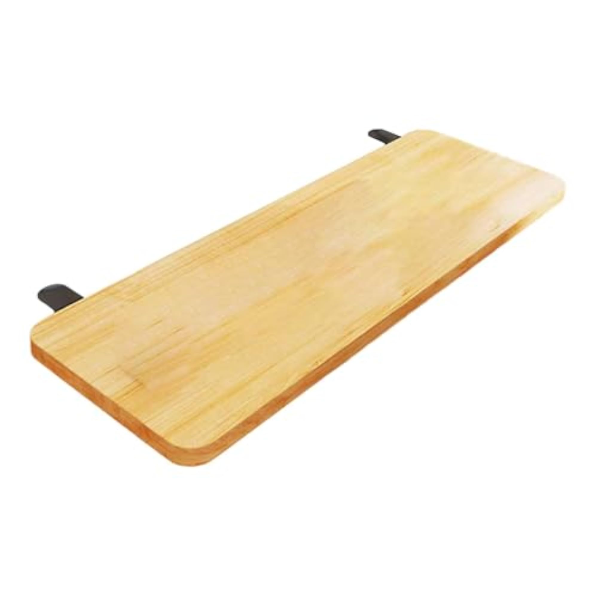 Desk Extender Board Clamp on Space Saving Desk Extender Tray, Wood Color