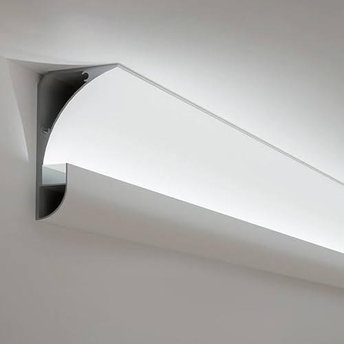 Moulure de corniche LED en aluminium pour corriger les défauts d'angles