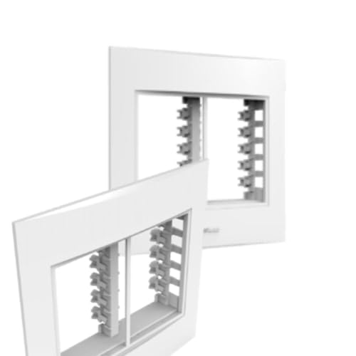 PLACA BELEZE 4X4 3+3 POSTOS BRANCO ENERBRAS