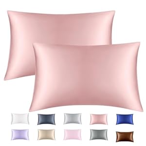 Taies d'oreiller en Satin Doux et Soyeux