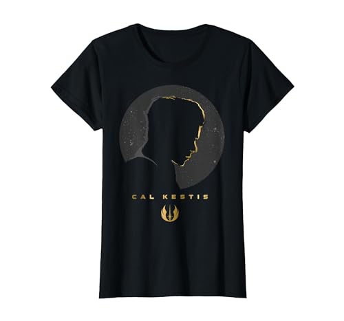 T-shirt Star Wars Jedi Fallen Order Cal Kestis noir et or pour fan de jeux vidéo