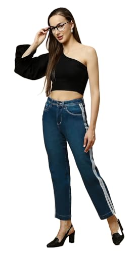 Image of TWGE - Women's Mid Rise Straight Fit Pants - Relaxed Fit Cotton Trousers with Drawstring Waist - Lightweight Everyday Wear