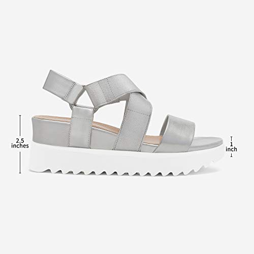 Image of DREAM PAIRS Women's Open Toe Ankle Strap Platform Wedge Sandals