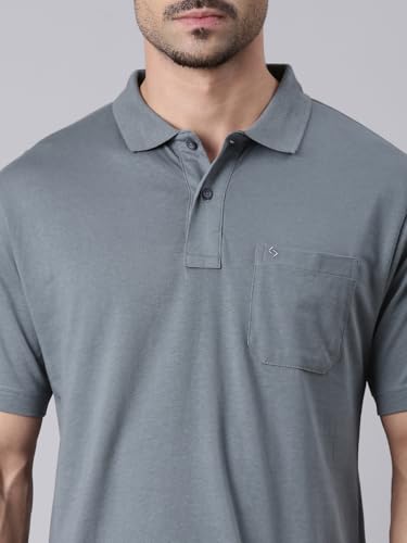 Image of Classic Polo Men's Half Sleeve Polo Neck Authentic Fit Solid Cotton T-Shirt