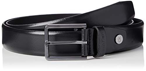 Calvin Klein 3.5cm Adj.Bombed Belt Cintura, Nero