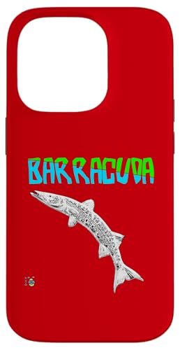 Funny Barracuda Fish �^�[�R�C�Y/�O���[�� �X�}�z�P�[�X iPhone 14 Pro �p
