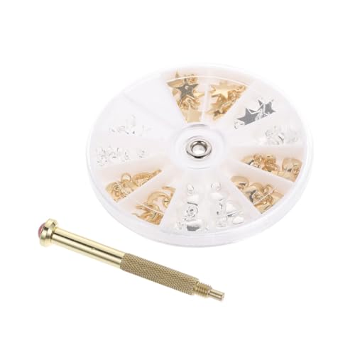 VICASKY DIY Nail Pendant Kit 1 Set Nail Art Drilling Tool for Charm Making Charm Drill Piercing Tool