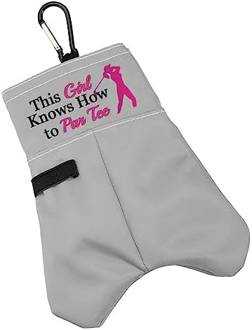 BLUPARK Funny Golf Ball Storage Bag Golf Lover Gift This Girl Knows How to Par Tee Golf Ball Storage Bag for Golfer