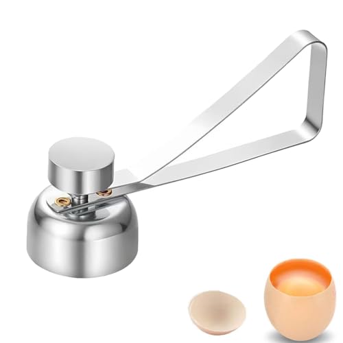YIPFEN Apri Uova Manuale Taglia Guscio in Acciaio Inossidabile Facile da Usare Rompi Uova Utensile da Cucina