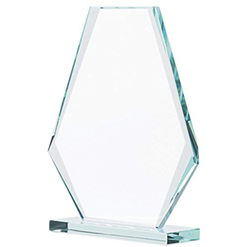 Premio Dominó Pirámide de Cristal Jade de 6" H miniatura 3