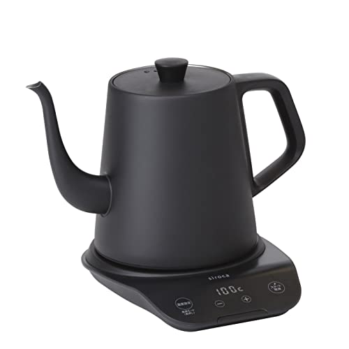 Sciroca SK-D171 Temperature Regulating Electric Kettle, Black [Temperature Setting Function in 1.2 gal (0.8 L) / 1 °C Unit of Capacity/ Heat Retention Function/ Empty Prevention/ Electric Pot]