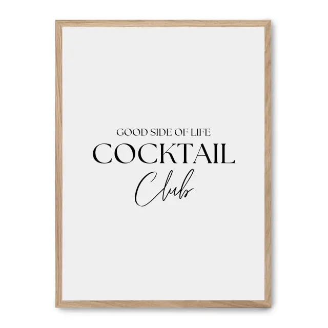 Cuadro cocktail club FASE5 cadre déco idéal pour sublimer votre bar maison
