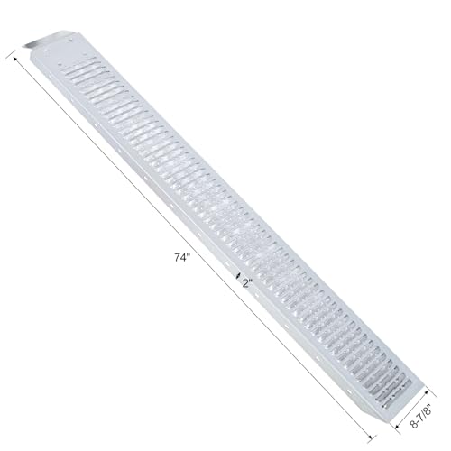 Rampas de carga de acero 74 pulgadas, 960 lbs capacidad, pack de 2 miniatura 2