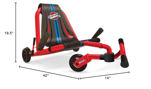 Roller Racer Go Kart, Swing Side-to-Side for Amazing Ride, Powered by Zig-Zag Motion, Rides on Any Hard Surface (Indoors and Outdoors)