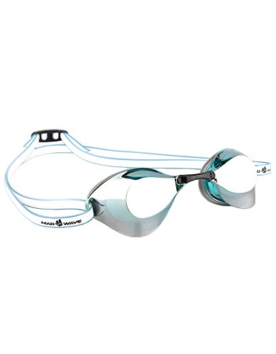 Mad Wave Unisex m0458 07 0 01 W Racing - Gafas de natación, Talla única, Unisex, Color Turquesa, tamaño Talla única