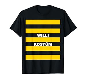 Biene Kostüm Willi Bienenkostüm Paarkostüm Bienen Karneval T-Shirt
